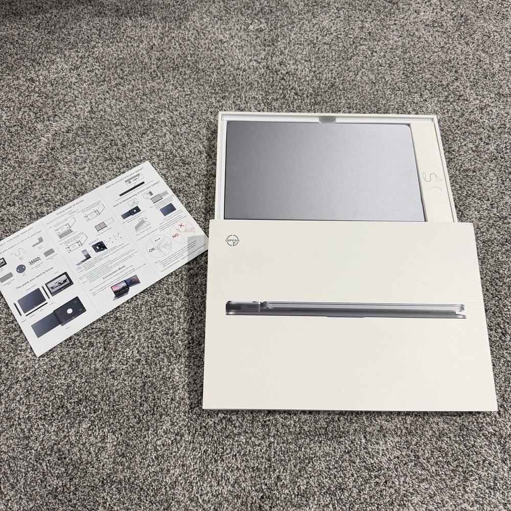 Portable Monitor for 14.2" MacBook, Laptop Screen Extender Dual Display 12'' FHD - Picture 2 of 15